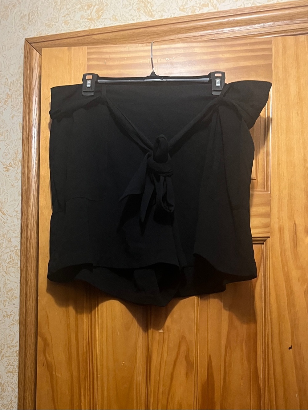 a new day Black Tie-Waist Women’s Shorts